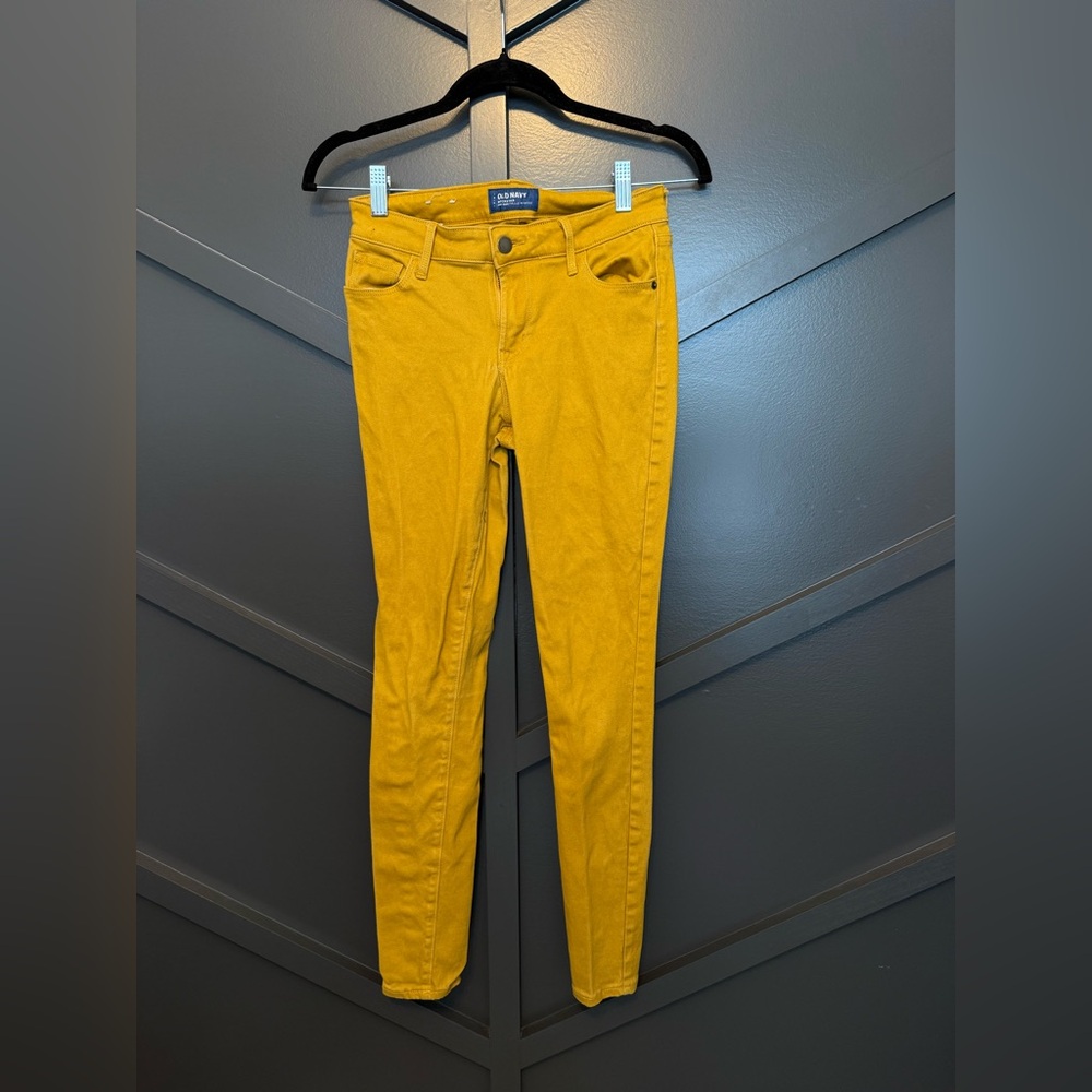 💙Old Navy Mustard Yellow Rockstar Jeans